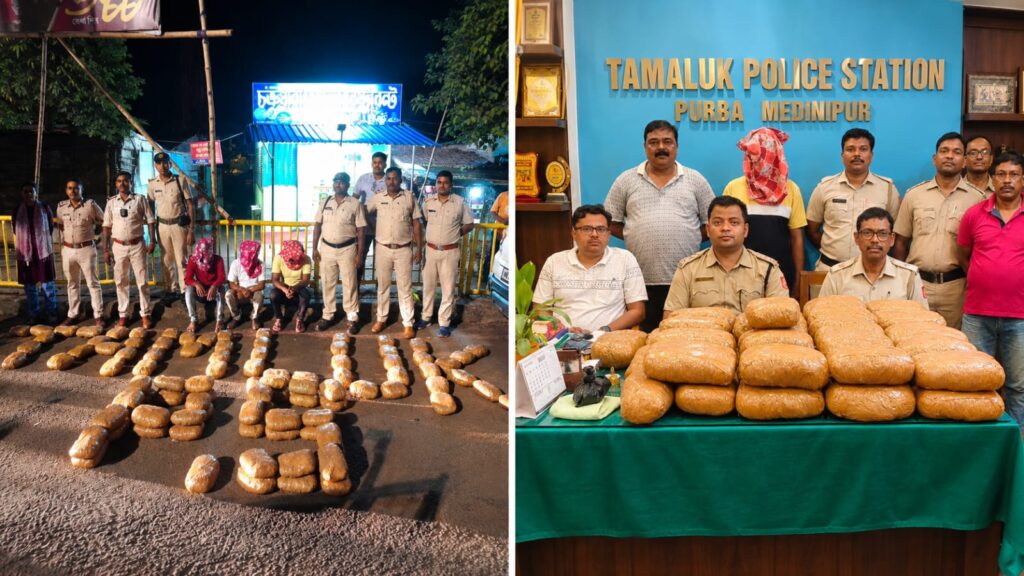 নিমতৌড়িতে পুলিশের অভিযানে ৯৯.০৭ কেজি গাঁজা উদ্ধার